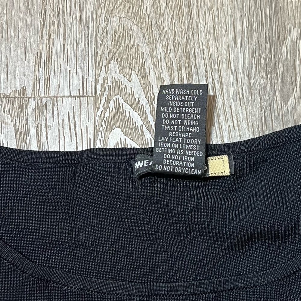 Sweaterworks Shirt Womens Sz XL Black Embellished Beaded Cocktail Vacation Party - Picture 3 of 8